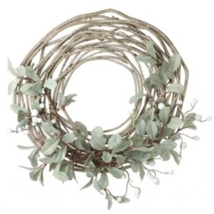 Eucalyptus & Berry Faux Half Wreath