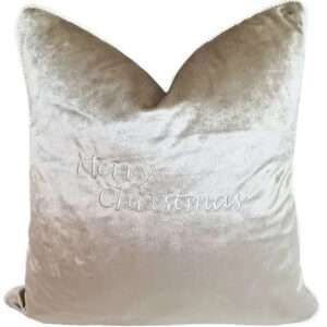 Merry Christmas Cushion Gold