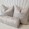 Quartz Cream Cushion Set 1 with 16" x 6" bolster cushion