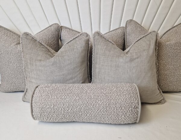 Darwin Boucle Cushion set with bolster