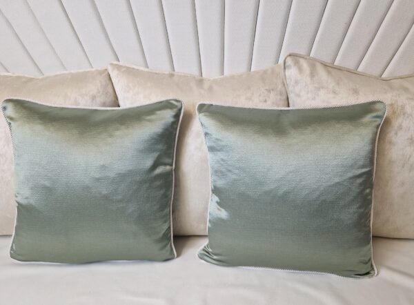 Silent Cushions with braid trim