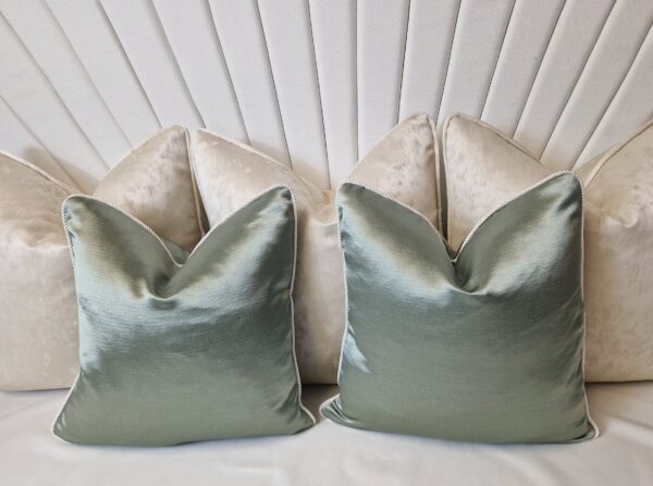 Silent Cushions with braid trim