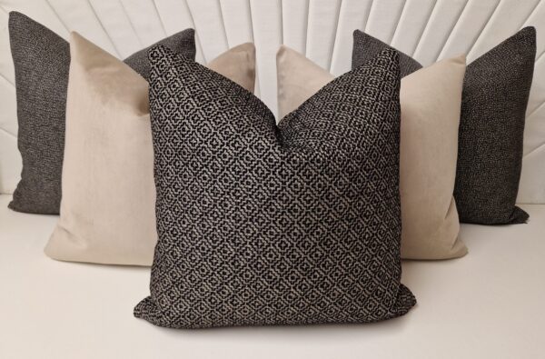 Rachel Noir Cushions With Banai and Velvet