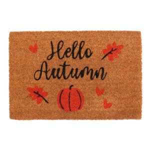 Hello Autumn Pumpkin Door Mat