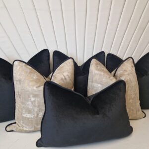 Smokey Golden Noir Cushion Set