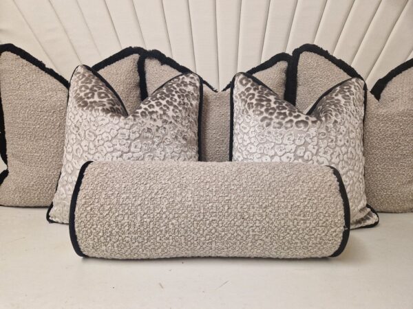 Cheetah Bolster Cushion Set