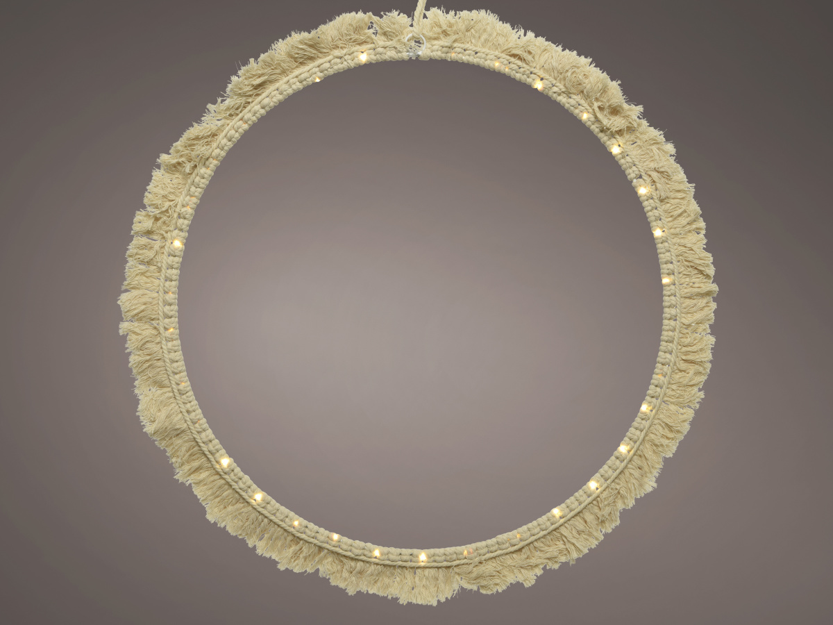 Macramé LED Wreath