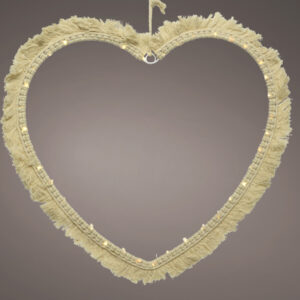 Macramé LED Heart