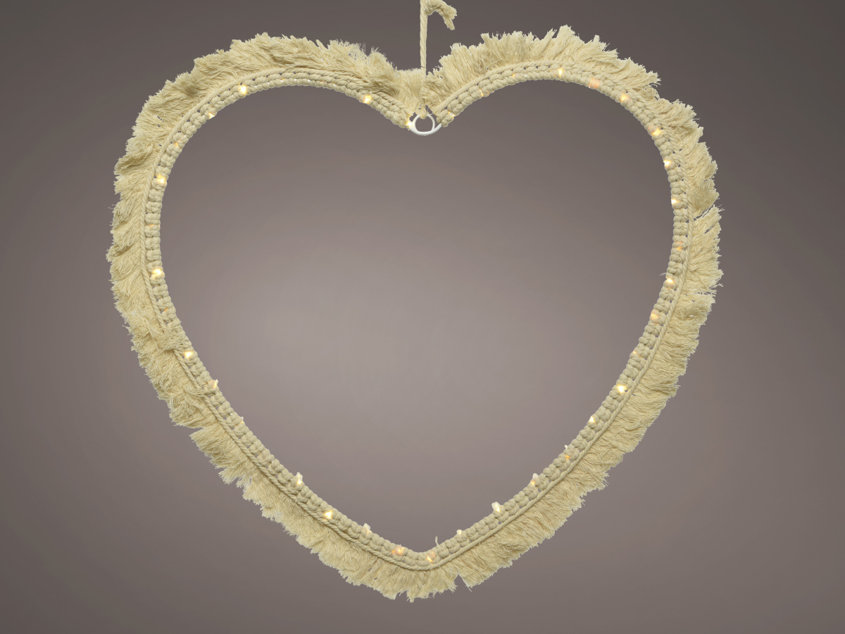 Macramé LED Heart