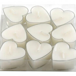 Pack of 9 Heart Shape T-lights