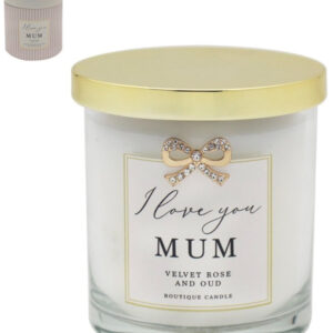 I Love You Mum Scented Candle, 9cm