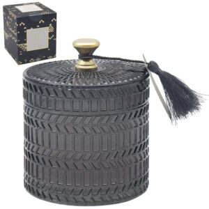 Scented Graphite Desire Candle Jar, 11cm