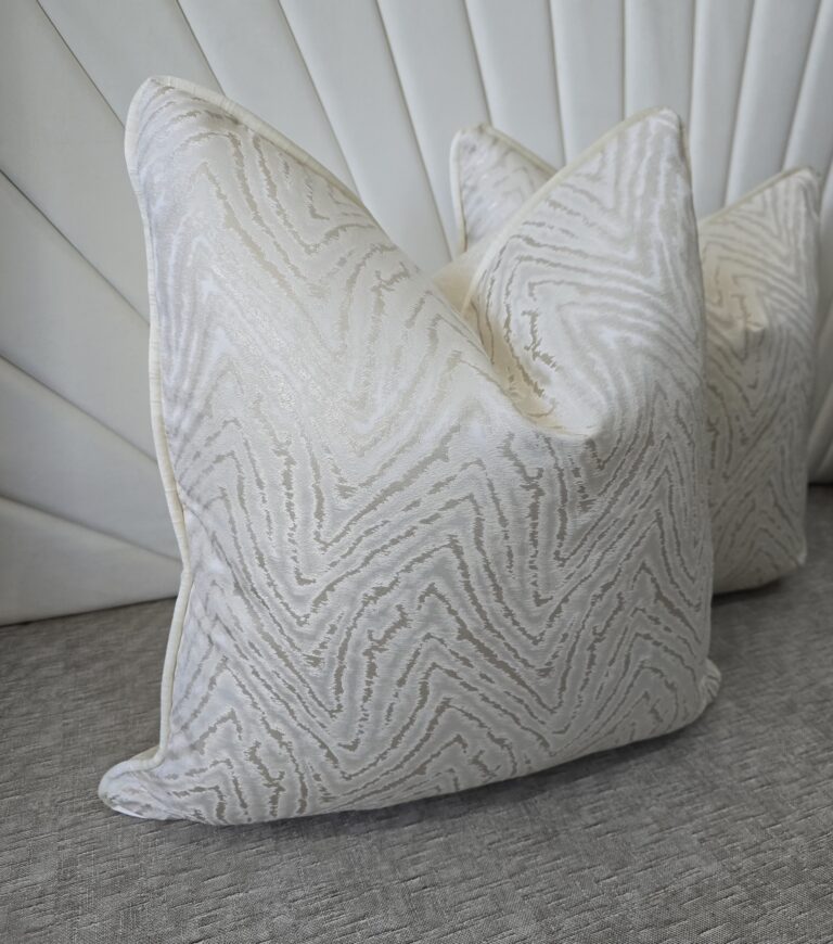 Mellor Cream Cushion with Cream piping