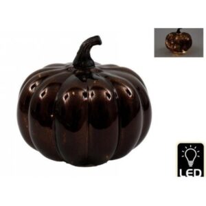 Brown Glass LEd pumpkin
