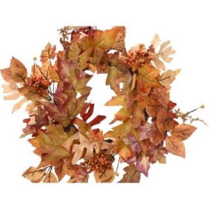 Autumn leaf wreath