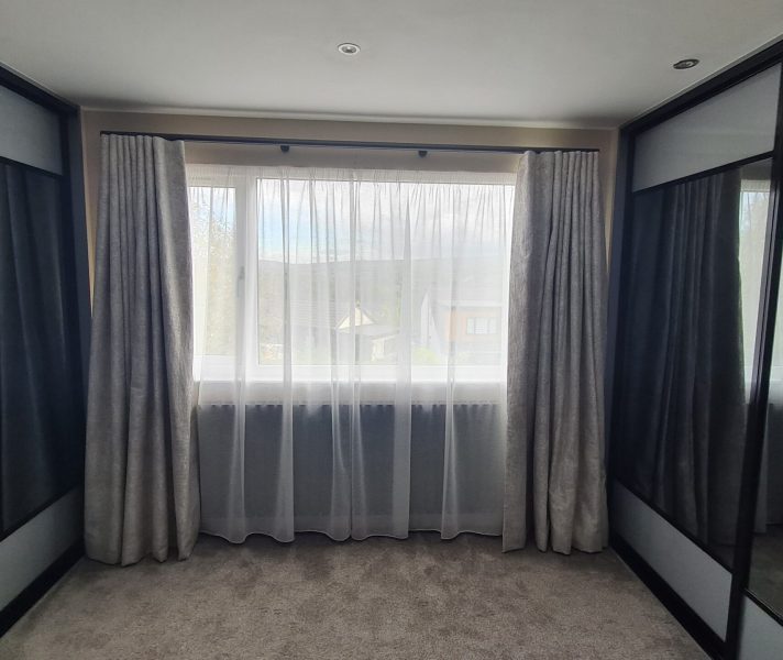 Full length curtains and voiles