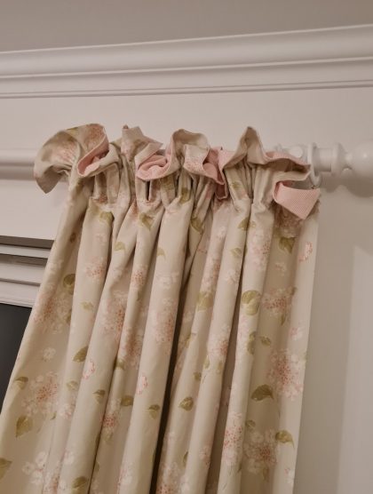 Rouched top curtains